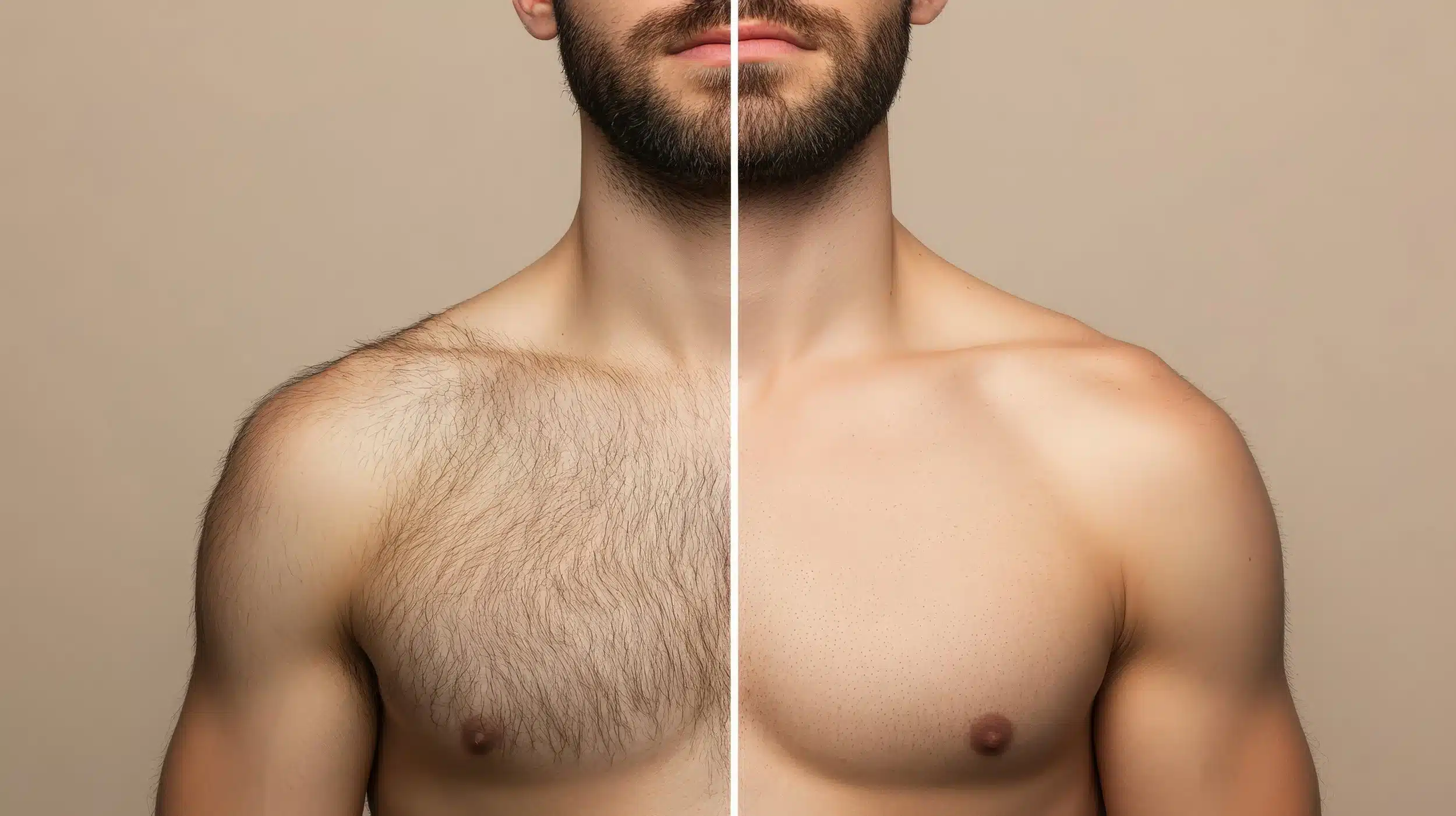 laser hair removal for men before - after